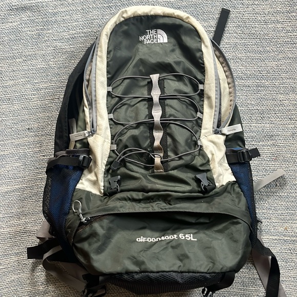 North Face 65L Hiking Backpack